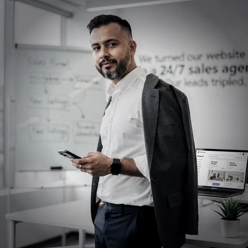 Foto de Andrés Cabrera, CEO de HubInmobiliario